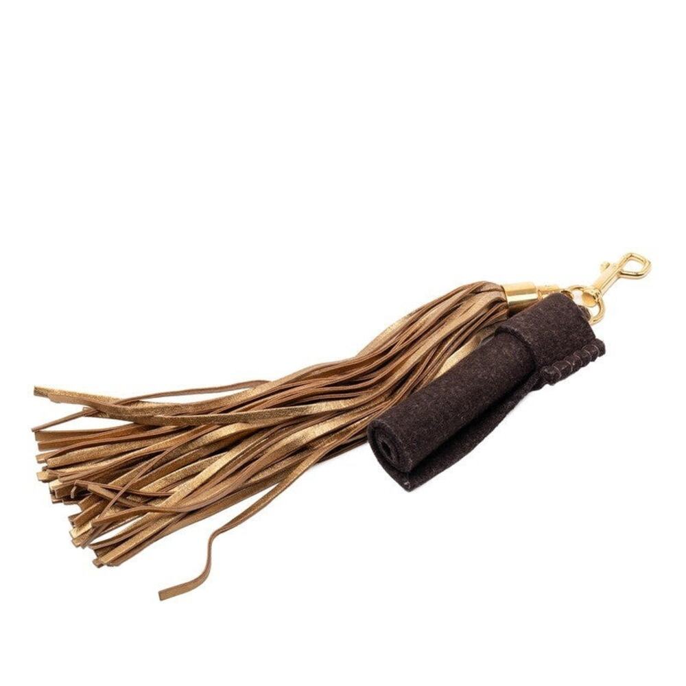 Louis Vuitton Bijou Sac Rainbow Pompon Tassel Leather Felt Charm Gold